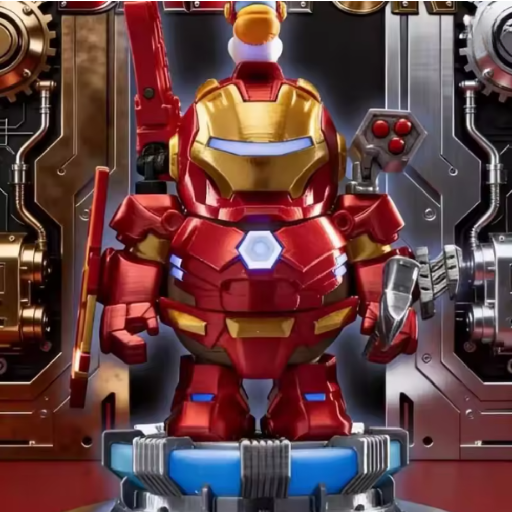 IronBara™ – figurka mecha kapibary, kreatywna ozdoba na biurko i prezent kolekcjonerski