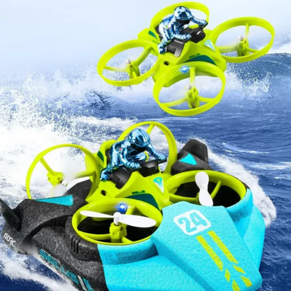 Akwuś™ – Magiczny Dron 3w1, który Lata, Pływa i Jeździ | Zabawa bez Granic