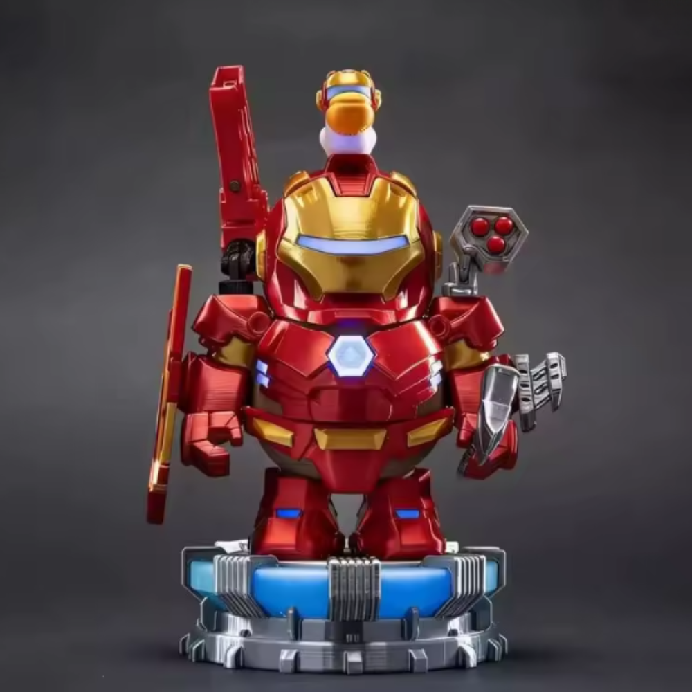 IronBara™ – figurka mecha kapibary, kreatywna ozdoba na biurko i prezent kolekcjonerski