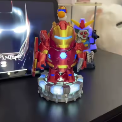 IronBara™ – figurka mecha kapibary, kreatywna ozdoba na biurko i prezent kolekcjonerski