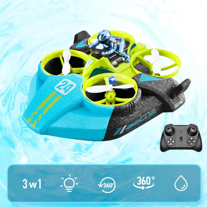 Akwuś™ – Magiczny Dron 3w1, który Lata, Pływa i Jeździ | Zabawa bez Granic